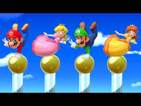 【マリオパーティ スイッチ】全フリーフォーオールミニゲーム対決！マリオ VS ピーチ VS ルイージ VS デイジー (最強CPUたつじん)
