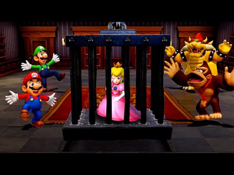 【スーパー マリオパーティ ジャンボリー】ミニゲームピーチVsマリオVsドンキーコングVsクッパ(最強CPUエキスパート)