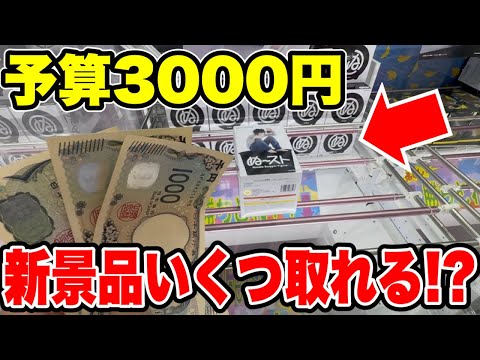 【クレーンゲーム】予算3000円で最新プライズフィギュアいくつ取れる！？