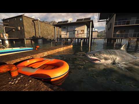 激ヤバの人喰いサメが襲ってくる海洋研究所から脱出するホラーゲーム【Escape the Marine Lab】