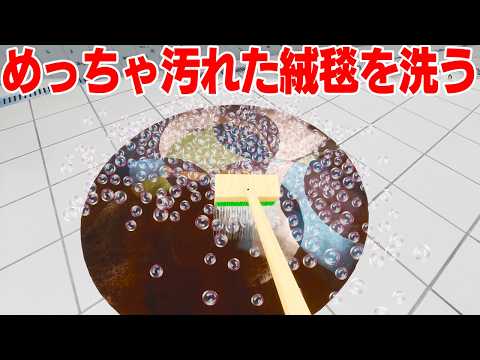 まさかの展開の「泥で汚れた絨毯を洗うゲーム」がヤバすぎる【絨毯を洗うゲーム】