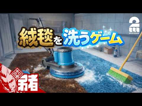 【絨毯を洗うゲーム】深夜の絨毯クリーニング【弟者】
